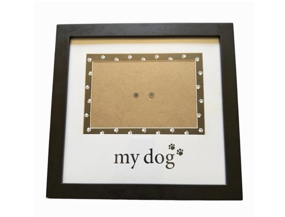 Prinz My Dog Picture Frame Black Pine Wood 4x6 Easel Wall Display